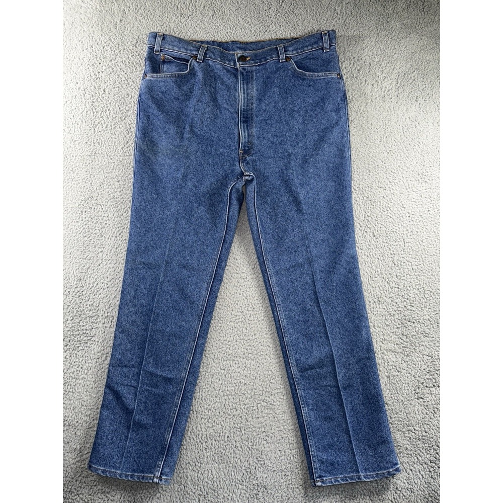 Vintage Levis Jeans Men 40x30 Relaxed Made In USA 80s White Patch Cowboy Western